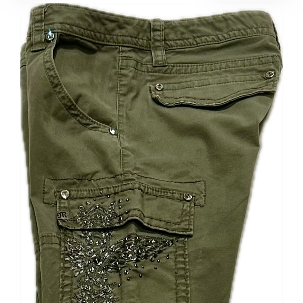 Miss Me Sage Green Cargo Pants, Size 29